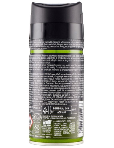 Malizia Uomo Deodorante Spray - 150ml - Vetyver
